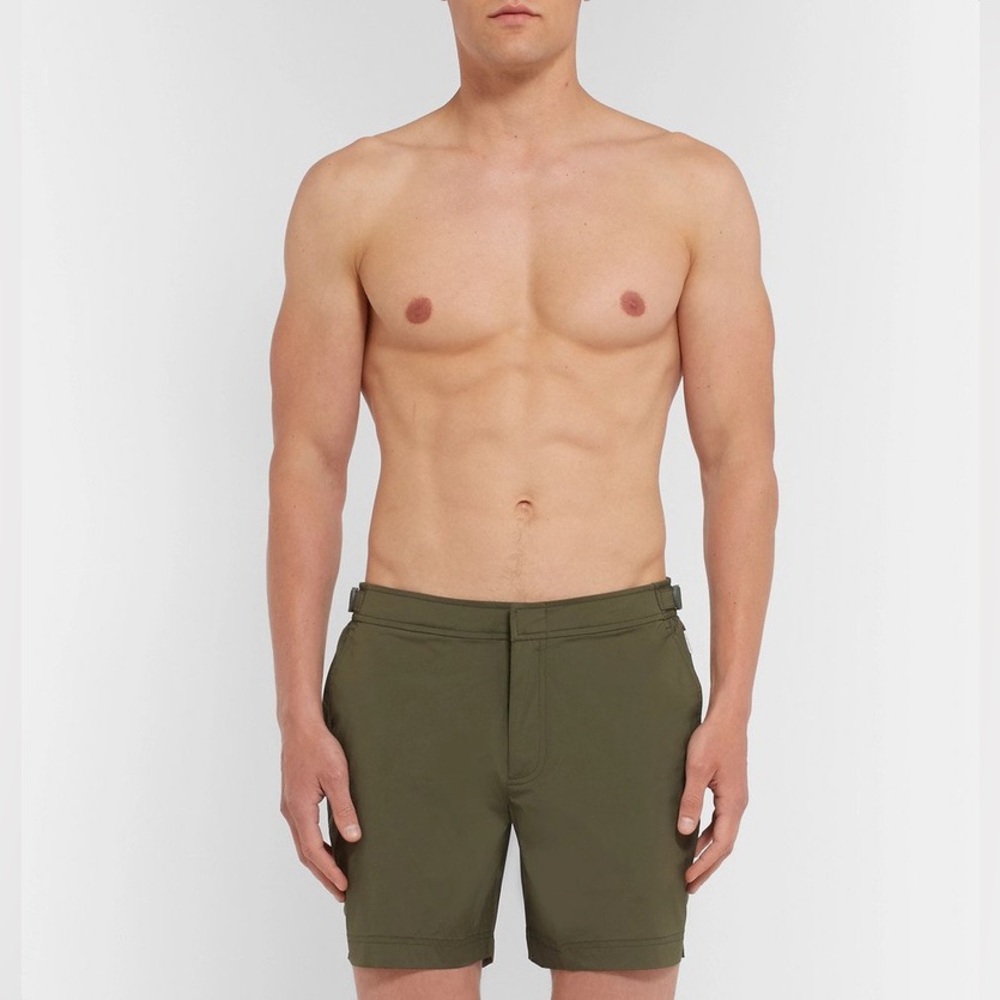 Orlebar Brown Olive Swim Trunks